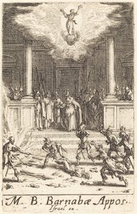 Il martirio di San Barnaba, ca. 1634-1635 da Jacques Callot
