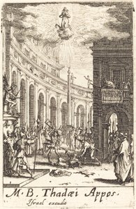 Il martirio di San Taddeo da Jacques Callot
