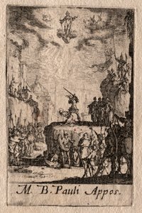 Il martirio degli apostoli: San Paolo da Jacques Callot