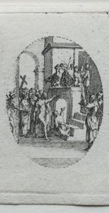 I misteri della Passione: Cristo presentato al popolo da Jacques Callot