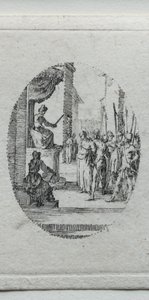 I Misteri della Passione: Cristo davanti a Pilato da Jacques Callot