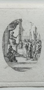 I misteri della Passione: Cristo davanti a Pilato da Jacques Callot