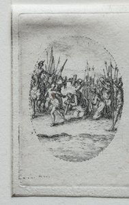 I Misteri della Passione: Il trasporto della croce da Jacques Callot