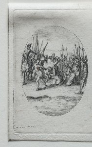 I misteri della Passione: Il trasporto della croce da Jacques Callot