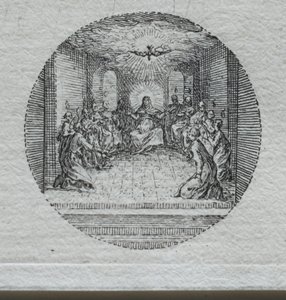 I misteri della Passione: La discesa dello Spirito Santo da Jacques Callot