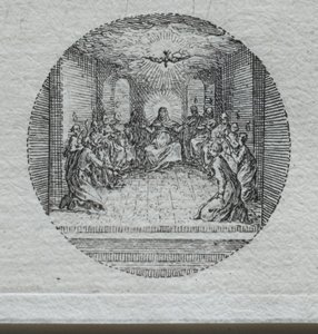 I misteri della Passione: La discesa dello Spirito Santo da Jacques Callot