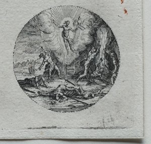 I misteri della Passione: La trasfigurazione da Jacques Callot