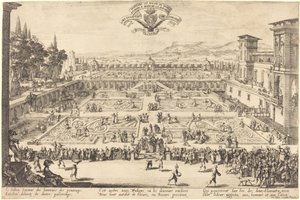 I Giardini del Palazzo a Nancy da Jacques Callot