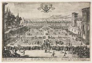 I giardini del palazzo a Nancy da Jacques Callot