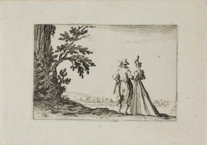 La passeggiata, dai Capricci da Jacques Callot