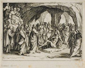 La resurrezione di Lazzaro, dal Nuovo Testamento da Jacques Callot