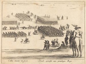 La revisione, c. 1627-1628 da Jacques Callot
