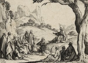 Il sermone sul monte, 1635 da Jacques Callot