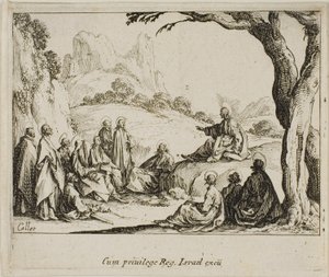 Il Discorso della Montagna, dal Nuovo Testamento da Jacques Callot