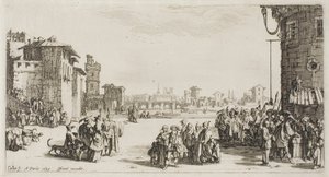 Il mercato degli schiavi da Jacques Callot