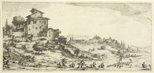 La caccia al cervo, da varie scene disegnate a Firenze da Jacques Callot