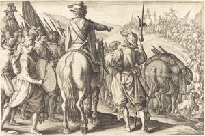 Le truppe in marcia da Jacques Callot