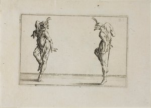 I due pantoloni che si guardano, da I Capricci da Jacques Callot