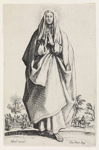 La Vergine Maria da Les Grands Apôtres, 1631 da Jacques Callot