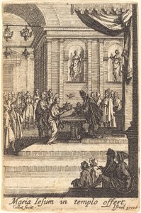 La Vergine presenta Gesù al Tempio da Jacques Callot