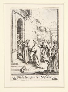 La Visitazione, n. 6, dalla Vita della Vergine da Jacques Callot