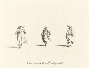Tre gentiluomini da Jacques Callot