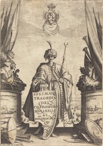 Pagina del titolo per "Il Solimano" da Jacques Callot
