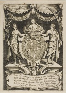 Pagina del titolo, da Combattimento alla barriera da Jacques Callot