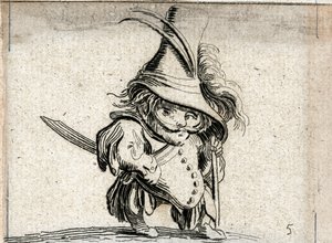 Varie Figure Gobbi ... (incisione) da Jacques Callot
