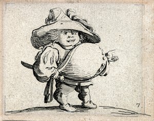 Varie Figure Gobbi ... (incisione) da Jacques Callot