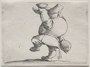 Varie figure gobbi di Iacopo Callot (Bevitore visto da dietro)