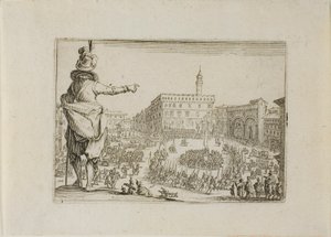 Veduta di Piazza Signoria, da I Capricci