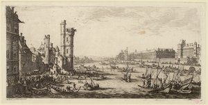 Veduta del Louvre e dell