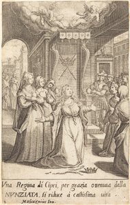 Regina di Cipro da Jacques Callot after Donato Mascagni