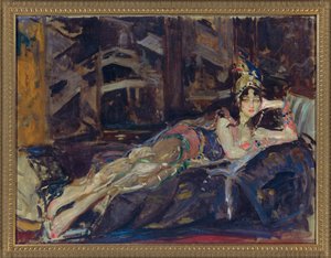 Ida Rubinstein come Zobeide nel Balletto Sheherazade di Nicholas Rimsky Korsakov da Jacques Emile Blanche