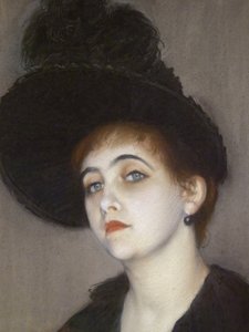 Ritratto di Marie Blanche Vasnier (dettaglio)