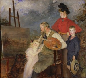 Il Pittore Thaulow e i suoi Figli, o La Famiglia Thaulow, 1895 da Jacques Emile Blanche