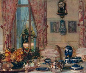 La sala da pranzo a Offranville, c1909
