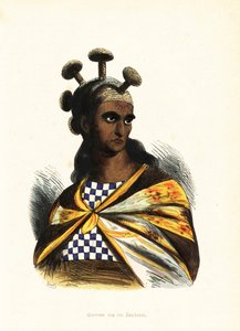 Guerriero delle Isole Hawaii da Jacques Etienne Victor (after) Arago
