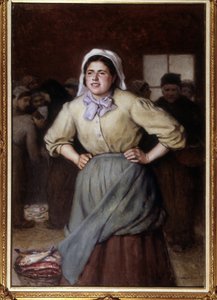 La cancalaise - Dipinto di Jacques Eugene Feyen (1815-1908)