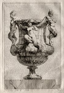 Suite di vasi: Piatto 14, 1746 da Jacques Francois Joseph Saly