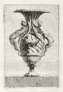 Suite di vasi: Piatto 4, 1746 da Jacques Francois Joseph Saly