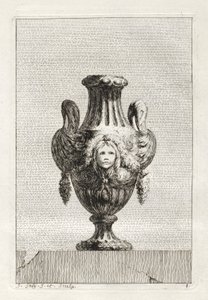 Serie di vasi: Tavola 8, 1746 da Jacques Francois Joseph Saly