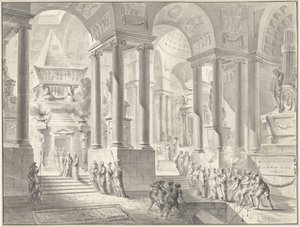 Funerale in un interno classicista immaginario da Jacques François Blondel