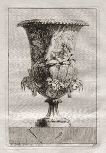 Suite di vasi:  Piastra 17 da Jacques François Saly