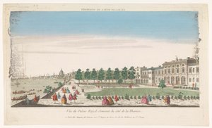 Veduta del Somerset House sul fiume Tamigi a Londra da Jacques Gabriel Huquier
