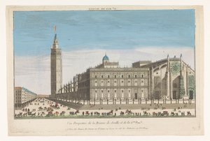 Veduta della Cattedrale di Siviglia da Jacques Gabriel Huquier