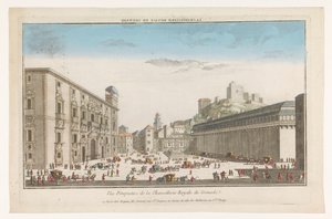 Veduta della Real Chancillería a Granada da Jacques Gabriel Huquier