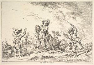 Salto della rana, metà-fine XVIII secolo da Jacques Gabriel Huquier