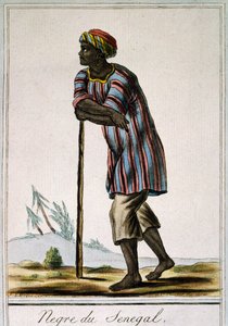 Negro di Senega, incisione a colori da Encyclopedie des Voyages da Jacques Grasset de Saint Sauveur